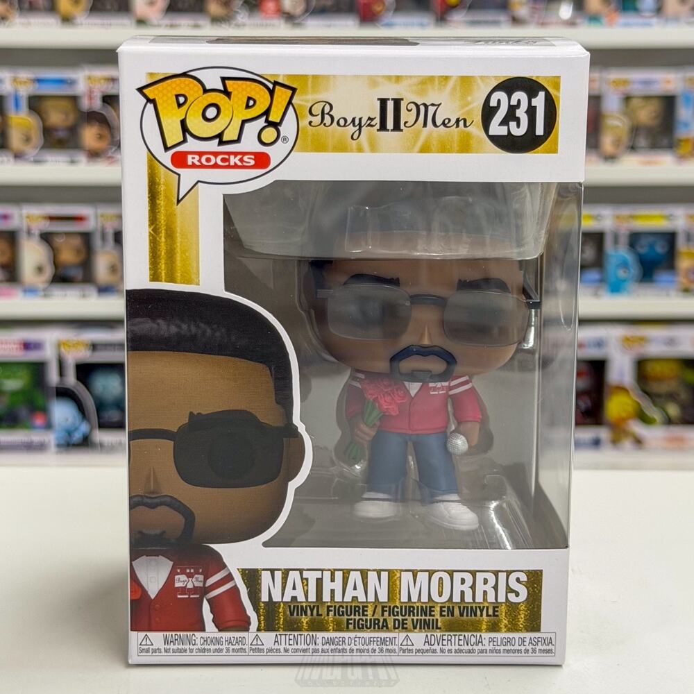 Funko Pop Rocks Boyz II Men Nathan Morris 231 R&B Philadelphia Toy Vinyl Figure